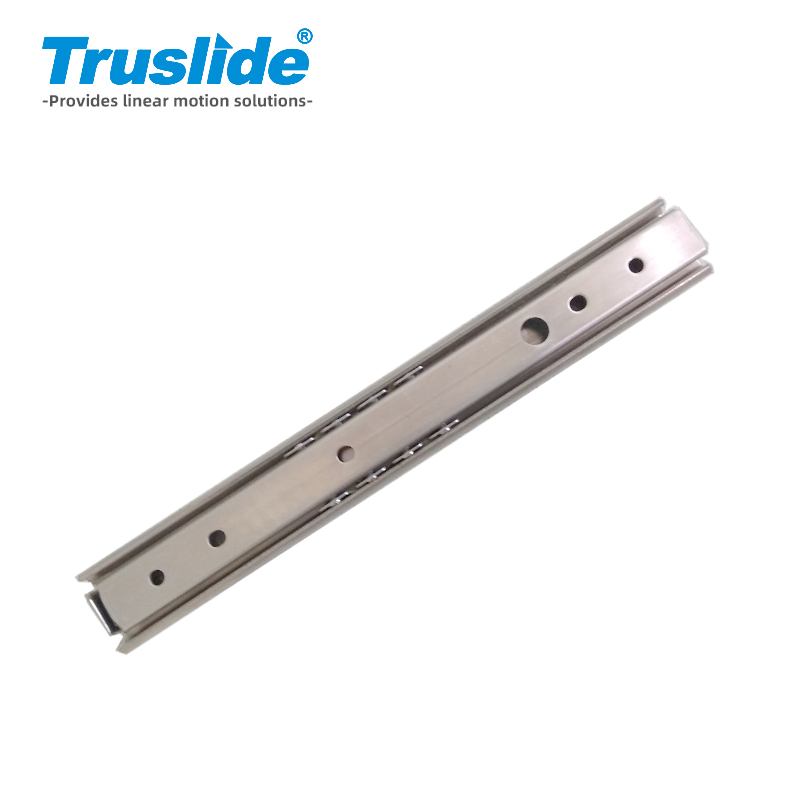 不锈钢304材质8mm厚20mm宽轻载滑轨 最大承载15KG 用于办公设备，工业电子设备，医疗设备和汽车部分