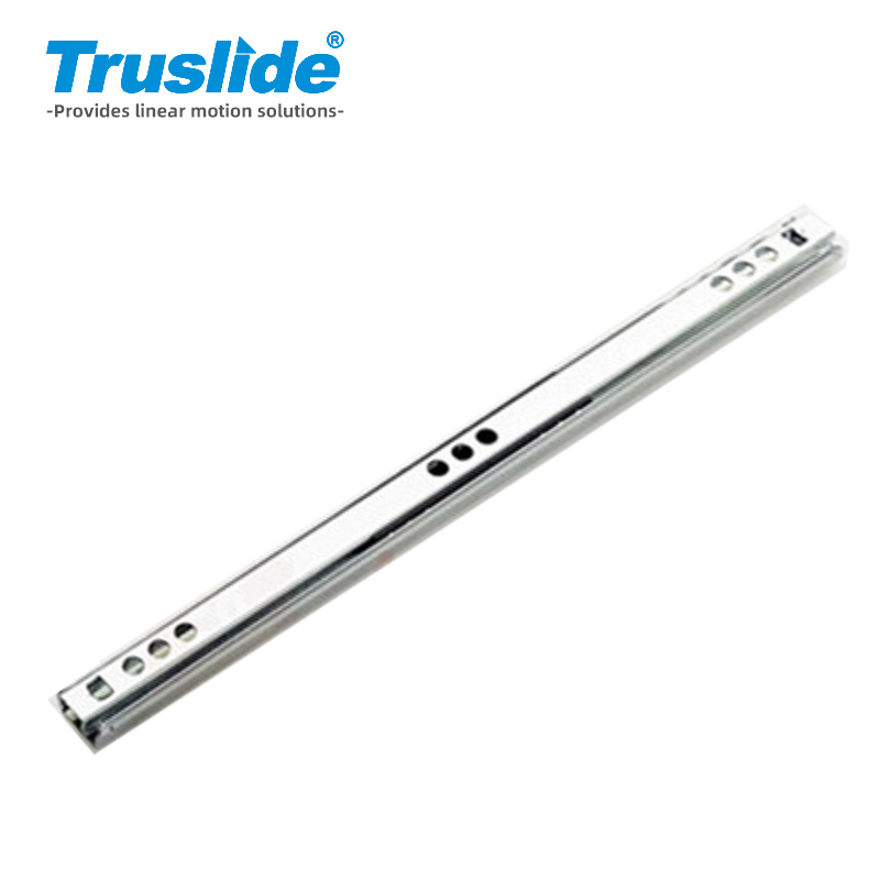 冷轧钢材质9.6mm厚17mm宽双向轻载滑轨 最大承载15KG 用于办公设备，工业电子设备，医疗设备和汽车部分
