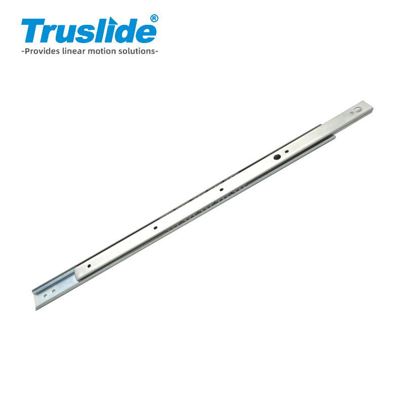 冷轧钢材质9.6mm厚35mm宽轻载滑轨最大承载25KG 用于办公设备，工业电子设备，医疗设备和汽车部分