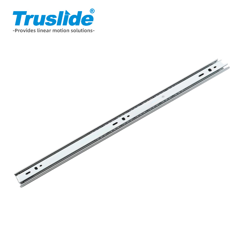 冷轧钢材质12.7mm厚37mm宽轻载滑轨最大承载30KG 用于办公设备，工业电子设备，医疗设备和汽车部分