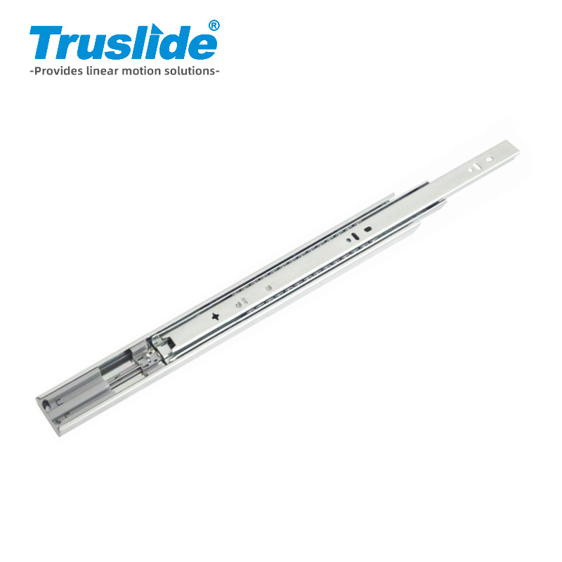 冷轧钢材质12.7mm厚37mm宽阻尼轻载滑轨最大承载30KG 用于办公设备，工业电子设备，医疗设备和汽车部分