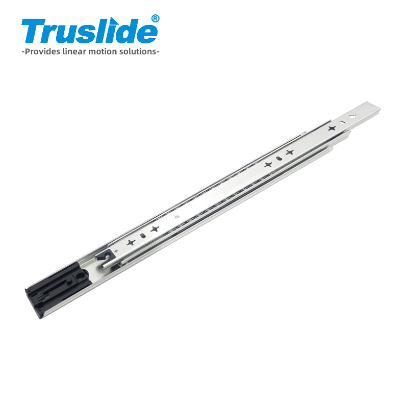 冷轧钢材质12.7mm厚45mm宽带锁轻载滑轨最大承载45KG 用于办公设备，工业电子设备，医疗设备和汽车部分