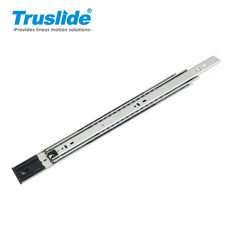 冷轧钢材质12.7mm厚51mm宽防倾斜中载滑轨最大承载68KG 用于办公设备，工业电子设备，医疗设备和汽车部分