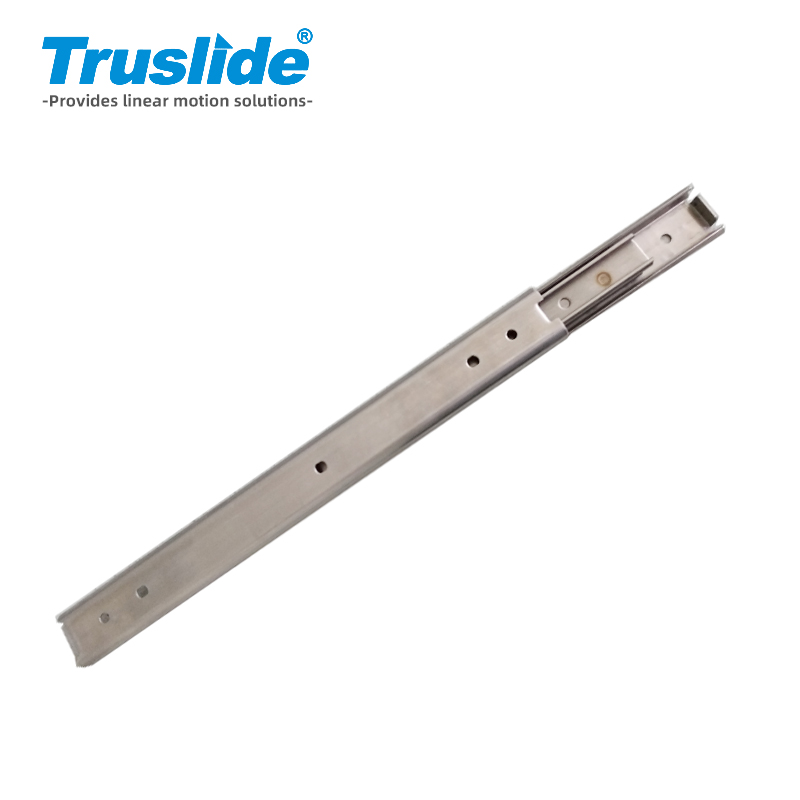 不锈钢304材质16mm厚20mm宽轻载滑轨 最大承载25KG 用于办公设备，工业电子设备，医疗设备和汽车部分