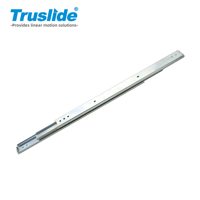 冷轧钢材质19mm厚35mm宽重载滑轨最大承载50KG 用于办公设备，工业电子设备，医疗设备和汽车部分