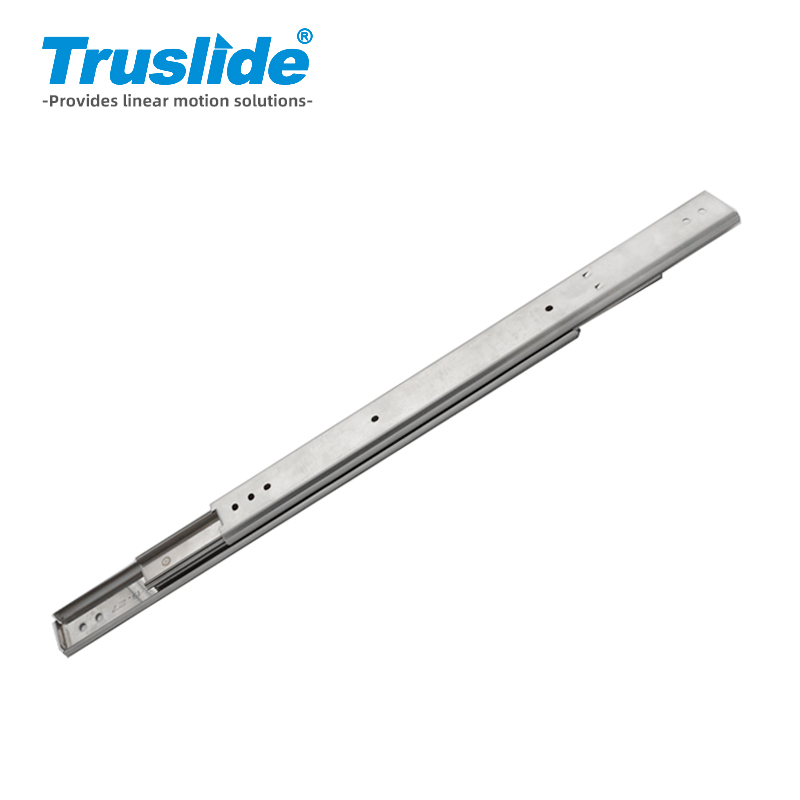 不锈钢304材质19mm厚35mm宽中载滑轨 最大承载65KG 用于办公设备，工业电子设备，医疗设备和汽车部分
