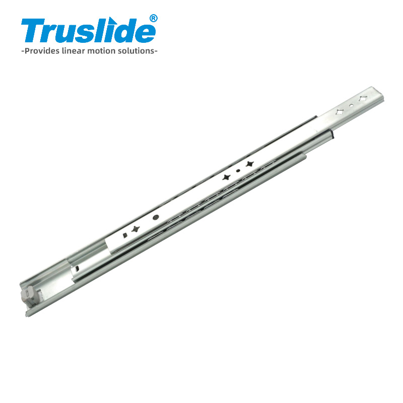 冷轧钢材质19mm厚53mm宽重载滑轨最大承载120KG 用于办公设备，工业电子设备，医疗设备和汽车部分