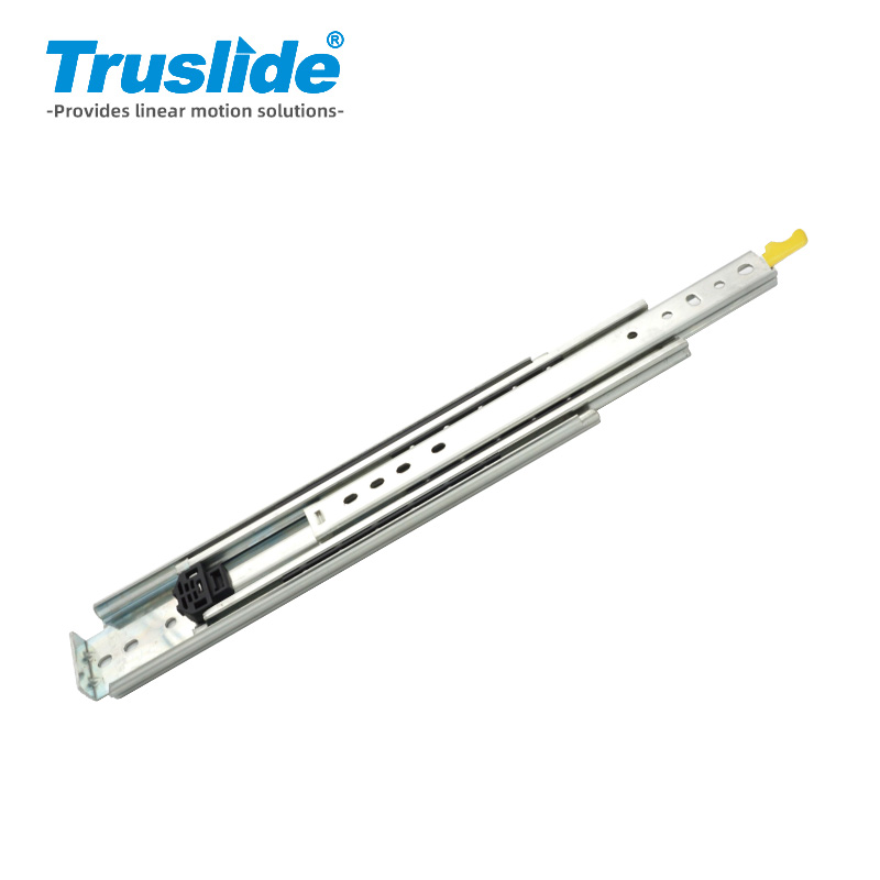 冷轧钢材质19mm厚76mm宽带锁重载滑轨最大承载220KG 用于办公设备，工业电子设备，医疗设备和汽车部分