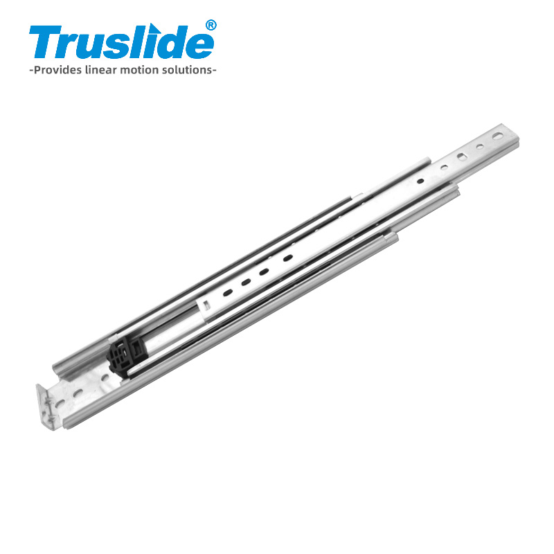 冷轧钢材质19mm厚76mm宽重载滑轨最大承载220KG 用于办公设备，工业电子设备，医疗设备和汽车部分