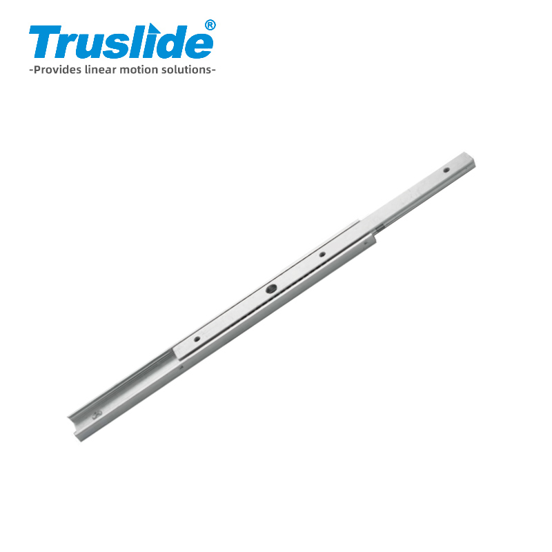 铝合金材质8mm厚20mm宽双向滑轨 最大承载15KG 用于办公设备，工业电子设备，医疗设备和汽车部分