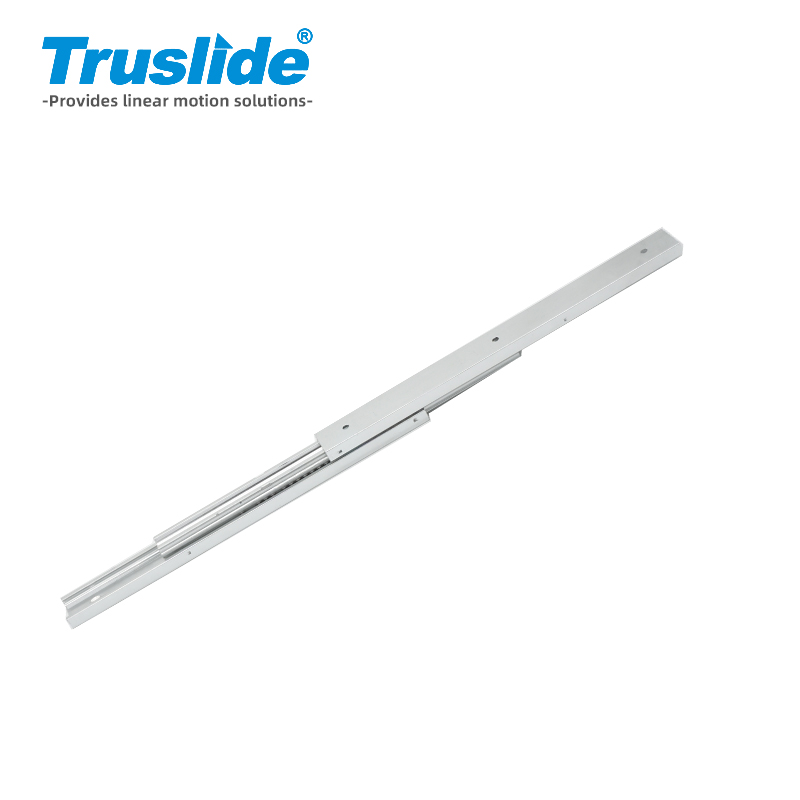 铝合金材质16mm厚20mm宽轻载滑轨 最大承载15KG 用于办公设备，工业电子设备，医疗设备和汽车部分